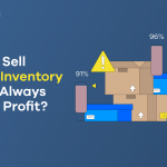 A graphic displaying the blog post title, 'How To Sell Excess Inventory So You Always Make a Profit?' To the right is a stack of boxes.
