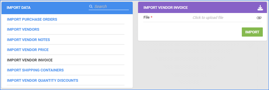 Vendor Invoice Import | Descartes Sellercloud