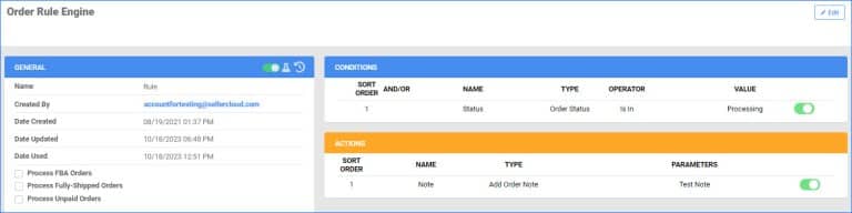 Delay Order Rule Engine Execution | Descartes Sellercloud