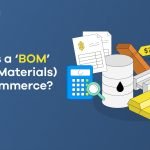 A graphic with the blog post title, 'What Is a ‘BOM’ (Bill of Materials) in Ecommerce?' It features various raw materials such as oil, gold, and steel.