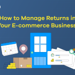 A graphic featuring the blog post title, 'How to Manage Returns in Your Ecommerce Business?'