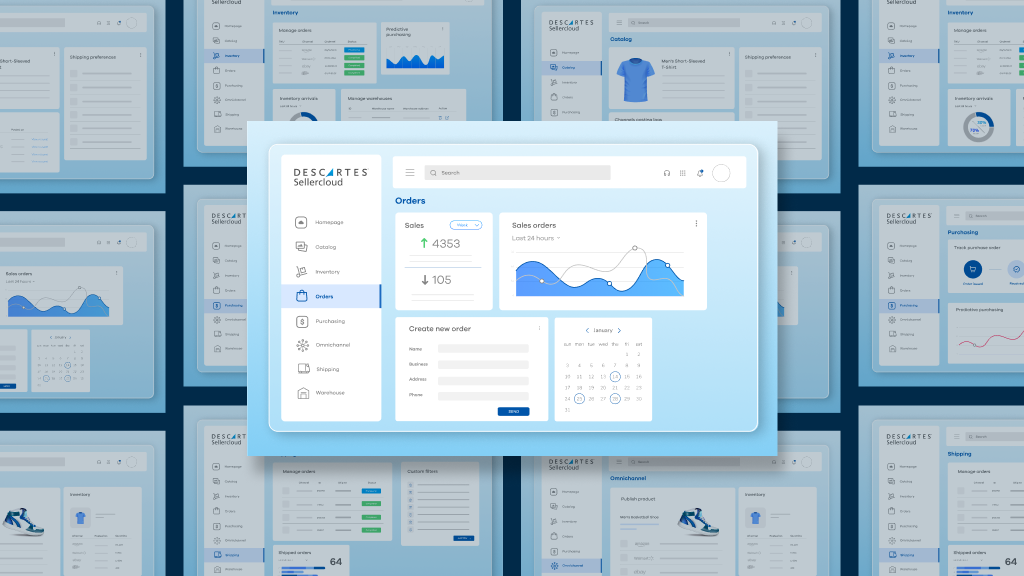 An image depicting the Descartes Sellercloud dashboard.