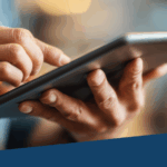 An image showing someone working from a tablet.