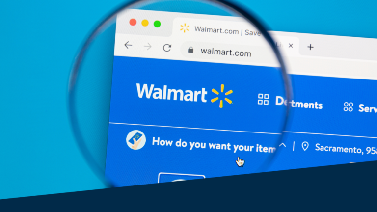 An image showing the Walmart Marketplace under a magnifying glass.